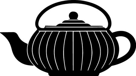 Teapot icon isolated on white background. Vector Illustration.のイラスト素材