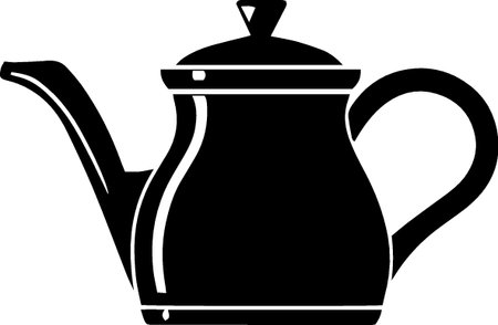 Teapot icon isolated on white background. Vector Illustration.のイラスト素材