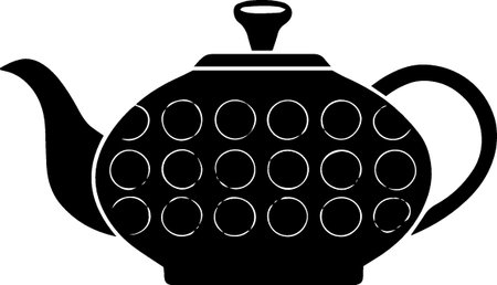 Teapot icon isolated on white background. Vector Illustration.のイラスト素材