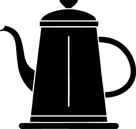 Teapot icon isolated on a white background. Vector illustration.のイラスト素材
