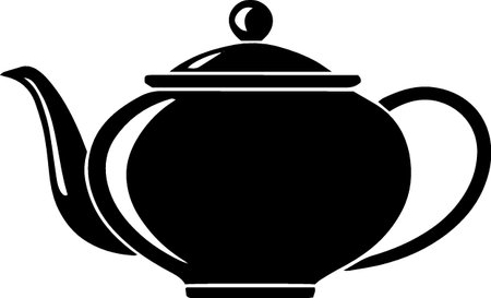 Teapot icon isolated on white background. Vector Illustration.のイラスト素材
