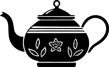 Tea pot icon isolated on white background. Vector Illustration EPS10のイラスト素材