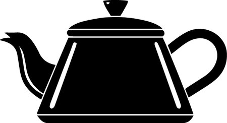 Teapot icon isolated on white background. Vector Illustration.のイラスト素材