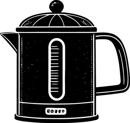 Illustration of a Teapot with a Thermometer.のイラスト素材