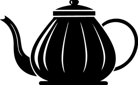 Teapot icon isolated on white background. Vector Illustration.のイラスト素材