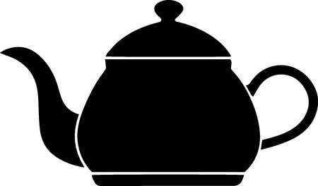 Teapot icon isolated on white background. Vector Illustration.のイラスト素材