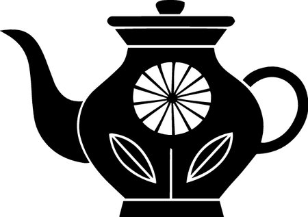 Teapot icon isolated on white background. Vector Illustration.のイラスト素材