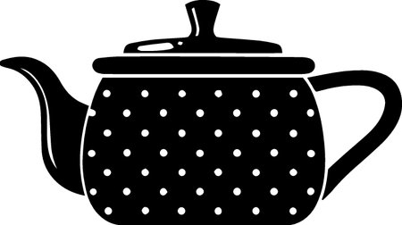 Teapot icon isolated on white background. Vector Illustration.のイラスト素材