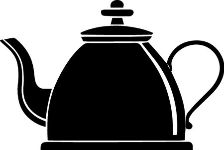Teapot icon isolated on white background. Vector Illustration.のイラスト素材