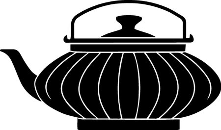 Teapot icon isolated on white background. Vector Illustration.のイラスト素材