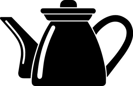 Teapot icon isolated on white background. Vector Illustration.のイラスト素材