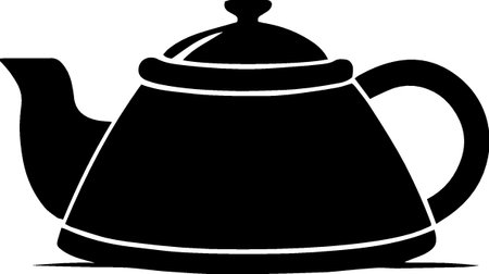 Teapot icon. Kitchen utensil. Vector illustration.のイラスト素材