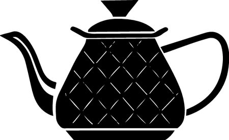 Teapot icon isolated on white background. Vector Illustration.のイラスト素材