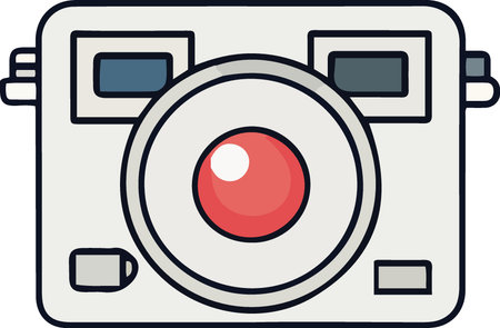 Use this image of a vintage camera on your next design.  Everyone will love it!のイラスト素材