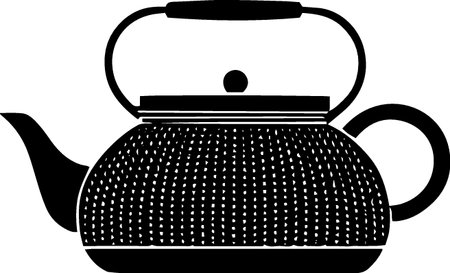 Teapot icon isolated on white background. Vector Illustration.のイラスト素材