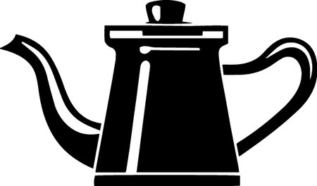 Teapot icon isolated on white background. Vector Illustration.のイラスト素材