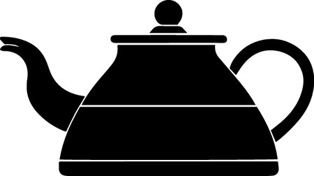 Teapot icon isolated on white background. Vector Illustration.のイラスト素材