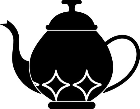Teapot icon. Vector illustration isolated on a white background.のイラスト素材