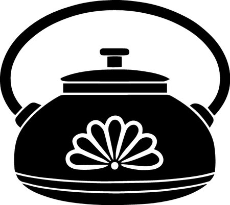 Kettle icon isolated on white background. Vector illustration. Eps 10.のイラスト素材