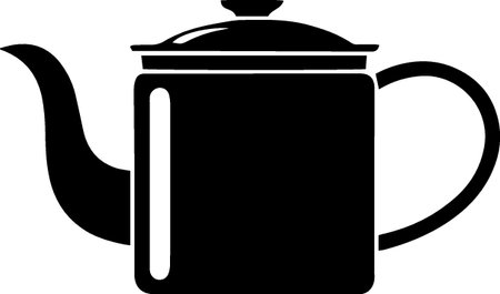 Teapot icon isolated on white background. Vector Illustration.のイラスト素材