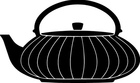 Teapot icon isolated on white background. Vector Illustration.のイラスト素材