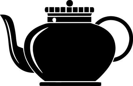 Teapot icon isolated on white background. Vector Illustration.のイラスト素材