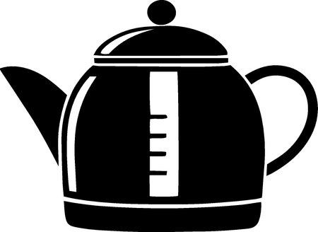 Teapot icon isolated on white background. Vector Illustration.のイラスト素材