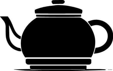 Teapot icon isolated on white background. Vector Illustration.のイラスト素材