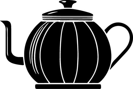Teapot isolated on white background. Vector illustration. EPS 10のイラスト素材