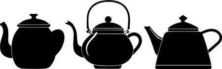 Teapot icon isolated on white background. Vector Illustration.のイラスト素材
