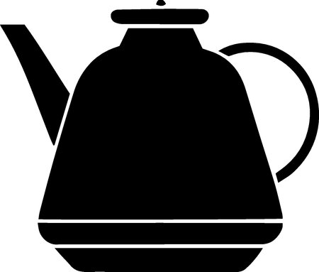 Teapot icon isolated on white background. Vector Illustration.のイラスト素材