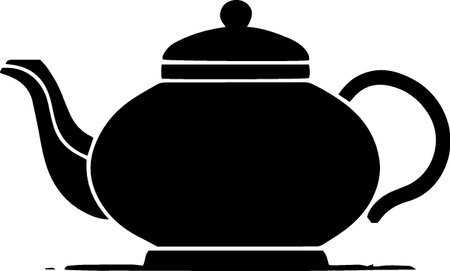 Teapot on a white background. Vector illustration for your designのイラスト素材