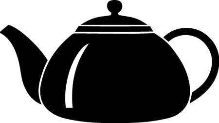 Teapot icon isolated on white background. Vector Illustration.のイラスト素材