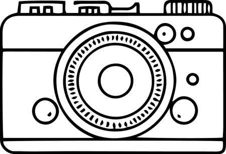 Camera icon isolated on white background. Vector Illustration. EPS10のイラスト素材