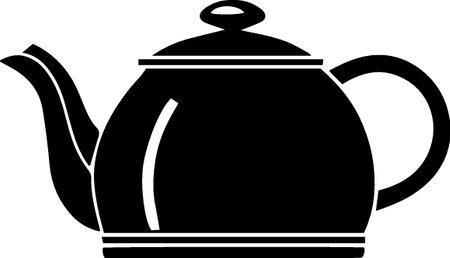 Teapot icon isolated on white background. Vector Illustration.のイラスト素材