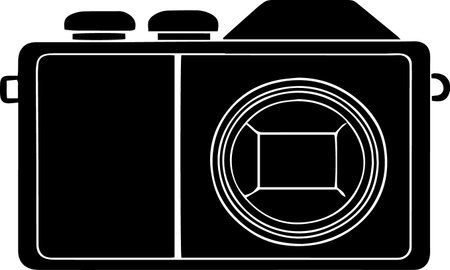 Camera Icon Isolated on White Background. Vector Illustration EPS10のイラスト素材