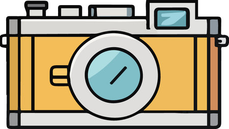 Use this image of a vintage camera on your next design.  Everyone will love it!のイラスト素材