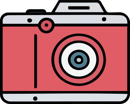 This is an illustration of a Digital Camera.  This image is perfect for your next design.のイラスト素材