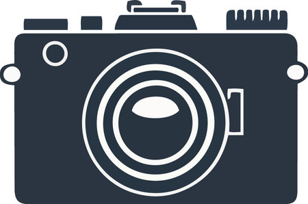 Camera icon isolated on white background. Vector illustration. Eps 10.のイラスト素材