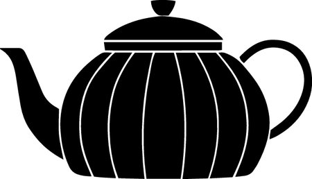 Teapot icon isolated on white background. Vector Illustration.のイラスト素材