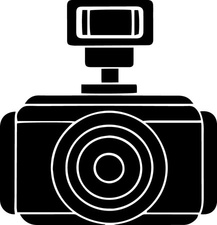 Camera Icon Isolated on White Background. Vector Illustration EPS10のイラスト素材