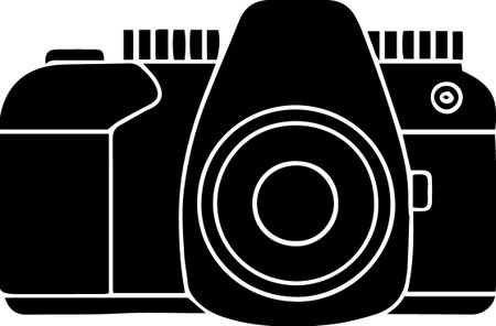 Camera Icon Isolated on White Background. Vector Illustration EPS10のイラスト素材