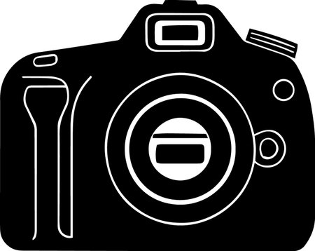 Camera icon isolated on white background. Vector illustration. Eps 10.のイラスト素材