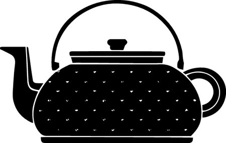 Teapot icon isolated on white background. Vector Illustration.のイラスト素材