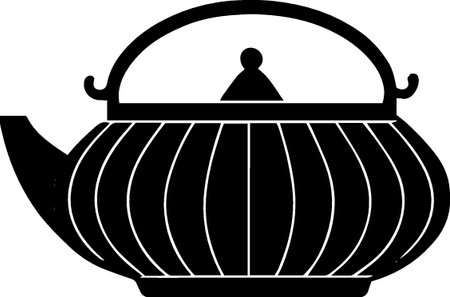 Teapot icon isolated on white background. Vector Illustration.のイラスト素材