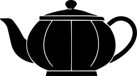 Teapot icon isolated on white background. Vector Illustration.のイラスト素材