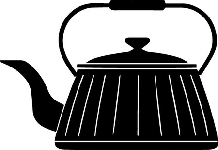 Teapot icon isolated on white background. Vector Illustration.のイラスト素材