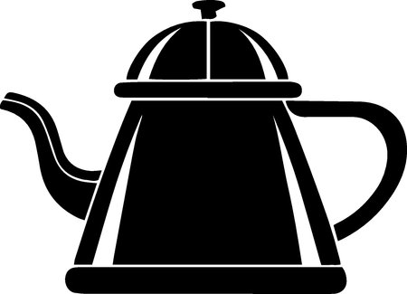 Teapot icon isolated on white background. Vector Illustration.のイラスト素材