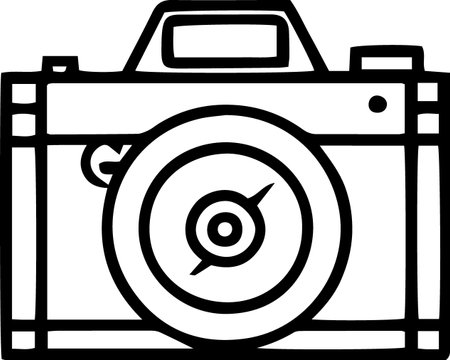 Camera icon isolated on white background. Vector illustration. Eps 10.のイラスト素材