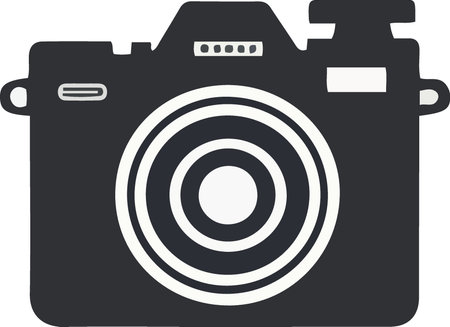 Camera icon isolated on white background. Vector illustration. Eps 10.のイラスト素材